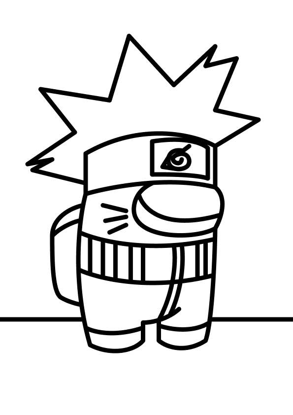 Desenho de among us para colorir - among us