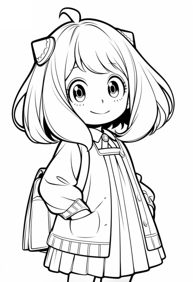 Desenho de colorir anya para colorir - colorir anya
