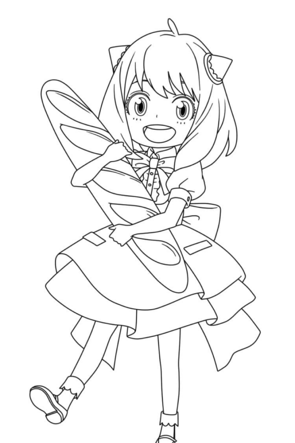Desenho de colorir anya para colorir - colorir anya