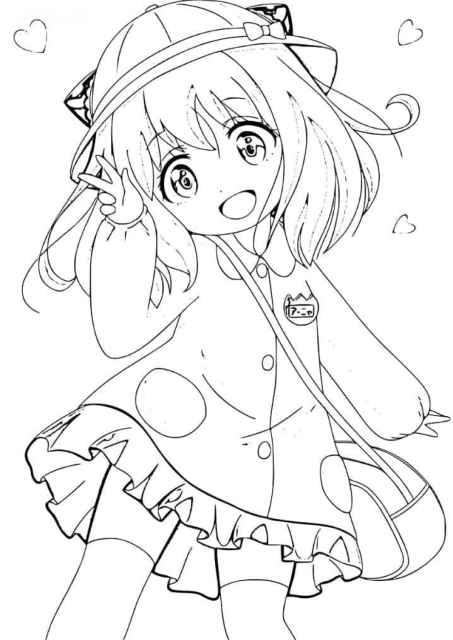 Desenho de colorir anya para colorir - colorir anya