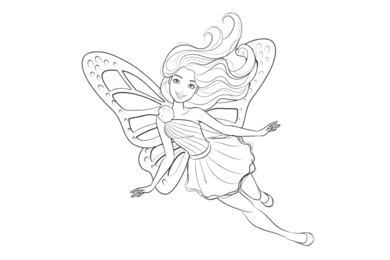 Desenho de barbie para colorir - barbie