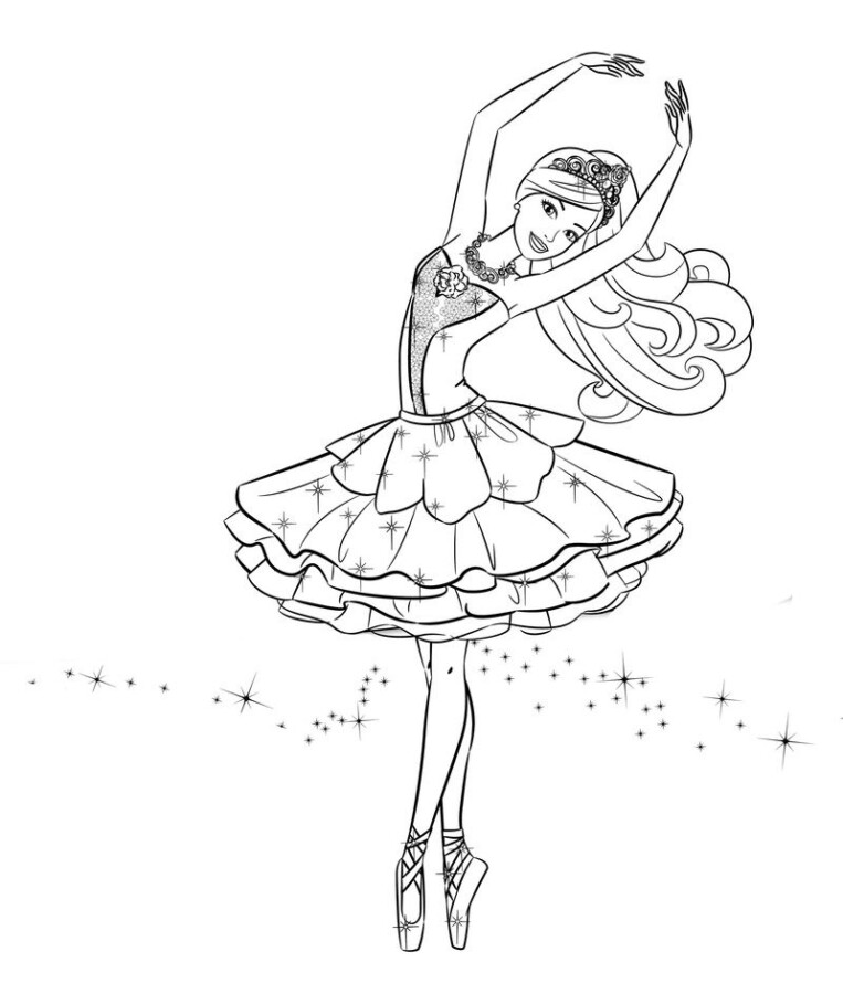 Desenho de barbie para colorir - barbie