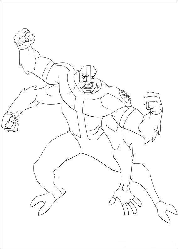 Desenho de ben 10 para colorir - ben 10