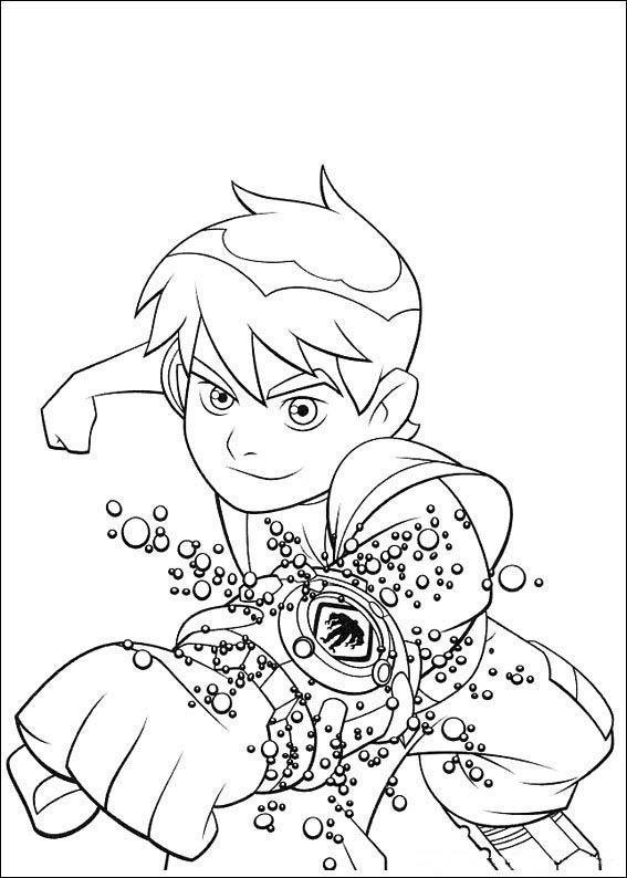 Desenho de ben 10 para colorir - ben 10