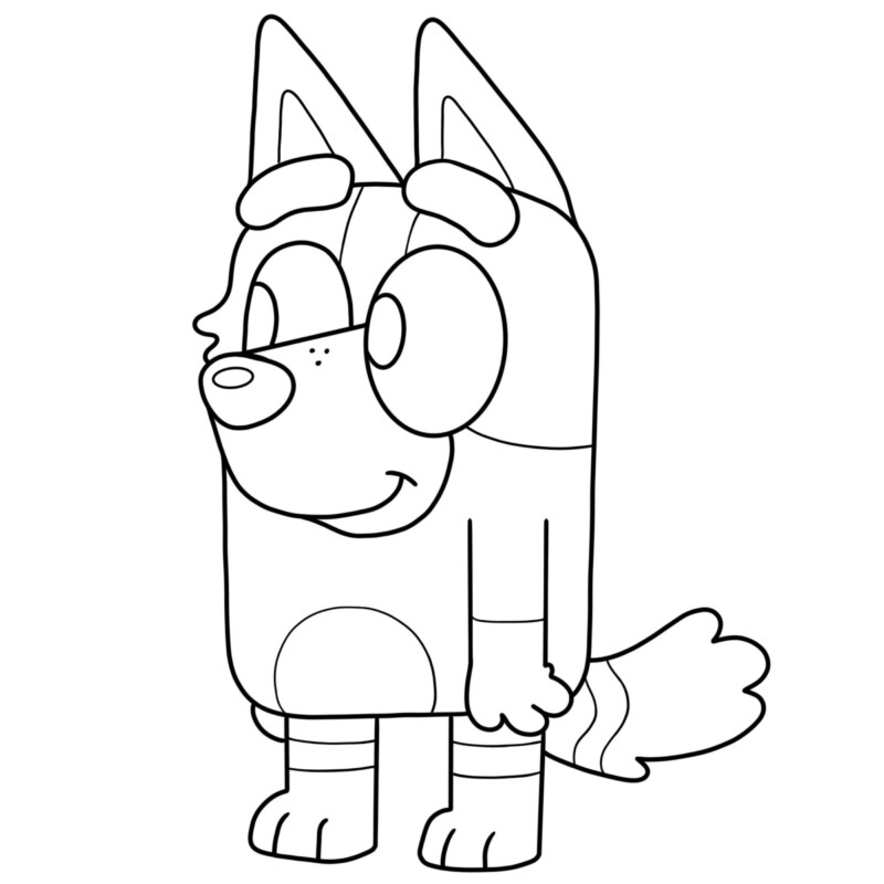Desenho de bluey para colorir - bluey