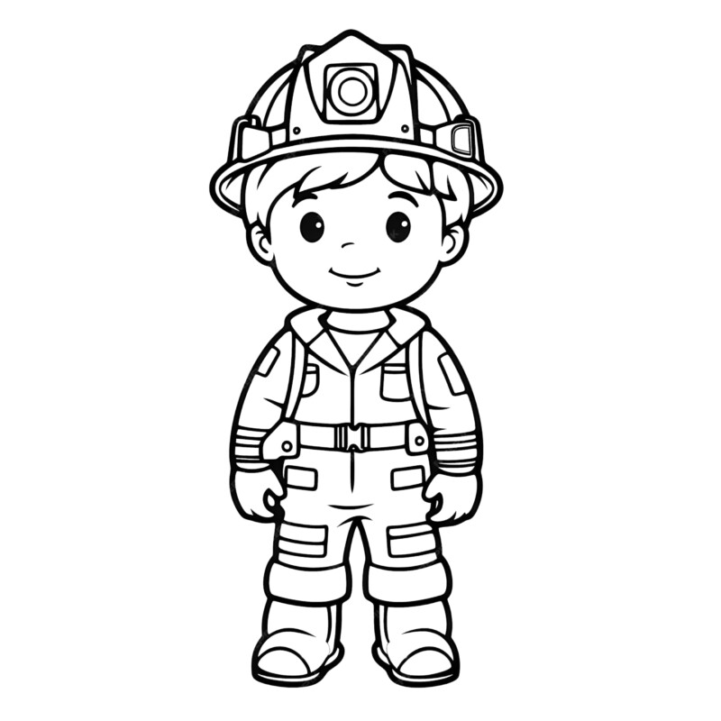 Desenho de bombeiros para colorir - bombeiros Desenho de bombeiros - bombeiros para colorir e imprimir grátis. Atividade infantil