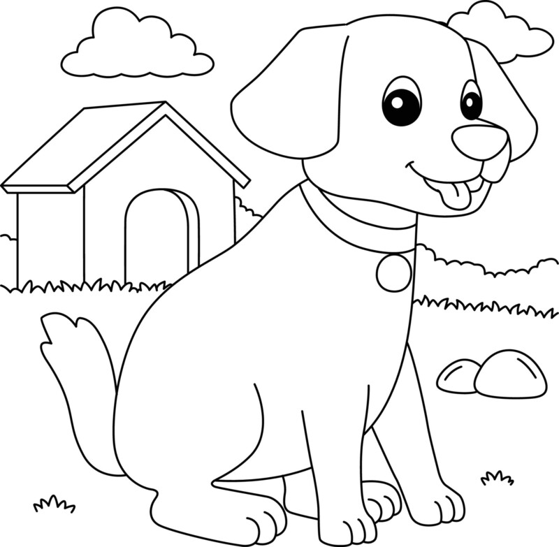 Desenho de cachorros para colorir - cachorros