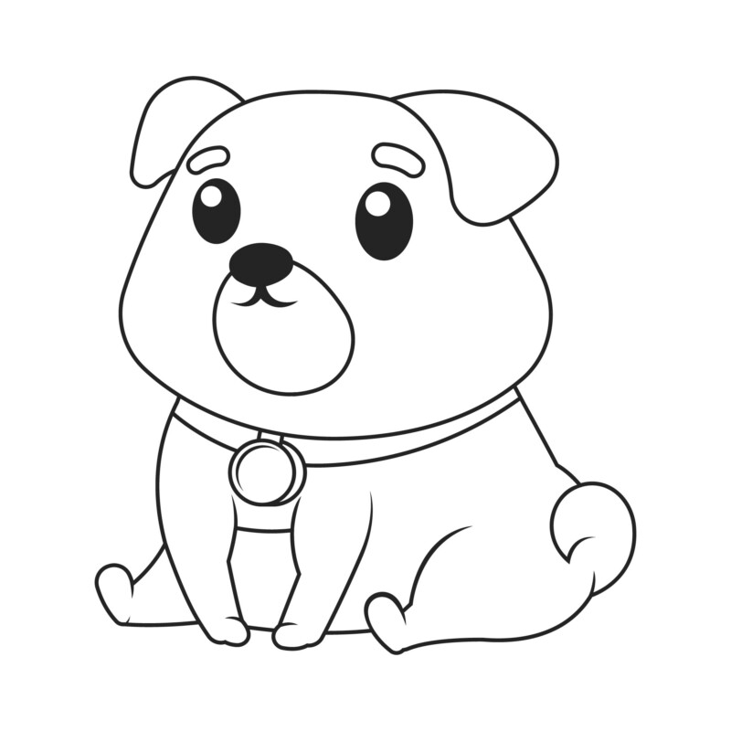 Desenho de cachorros para colorir - cachorros