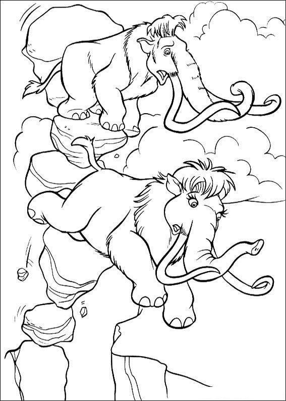 Desenho de era do gelo para colorir - era do gelo Desenho de era do gelo - era do gelo para colorir e imprimir grátis. Atividade infantil