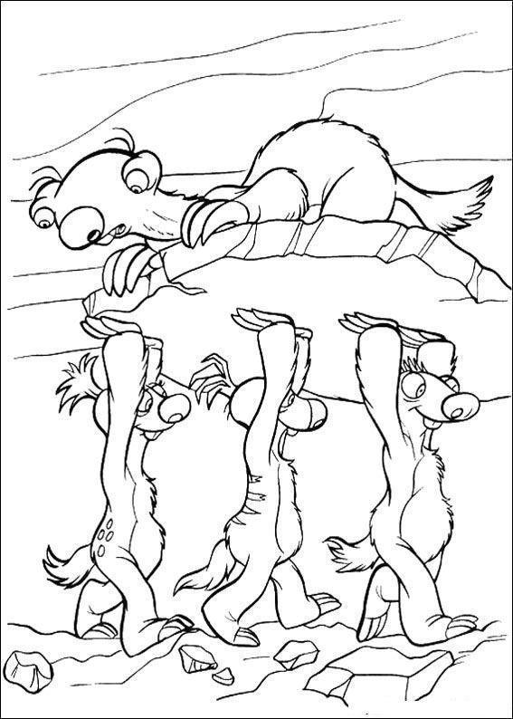 Desenho de era do gelo para colorir - era do gelo