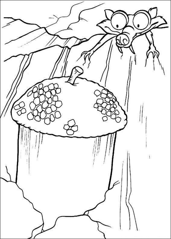 Desenho de era do gelo para colorir - era do gelo