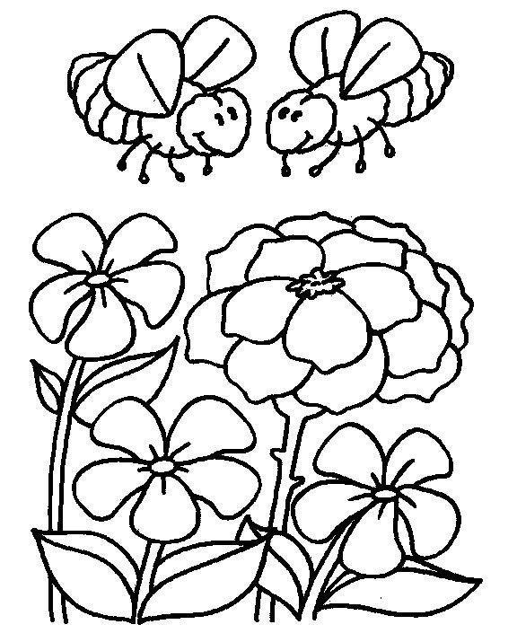 Desenho de abelhas para colorir - abelha