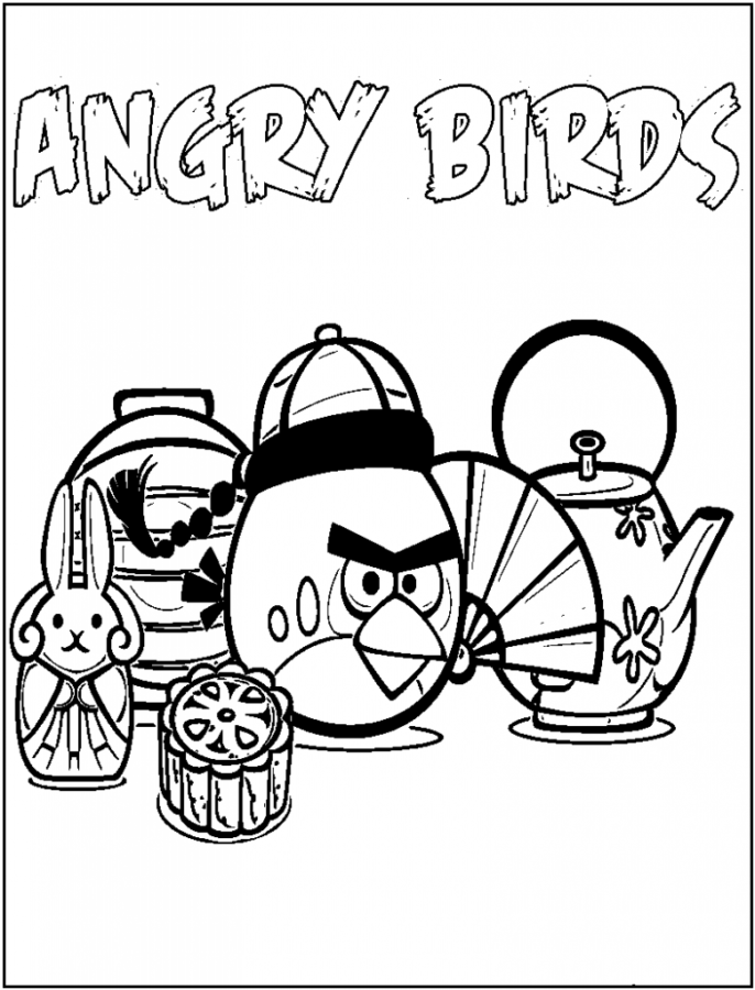 Desenho de angry birds para colorir - angry birds Desenho de angry birds - angry birds para colorir e imprimir grátis. Atividade infantil