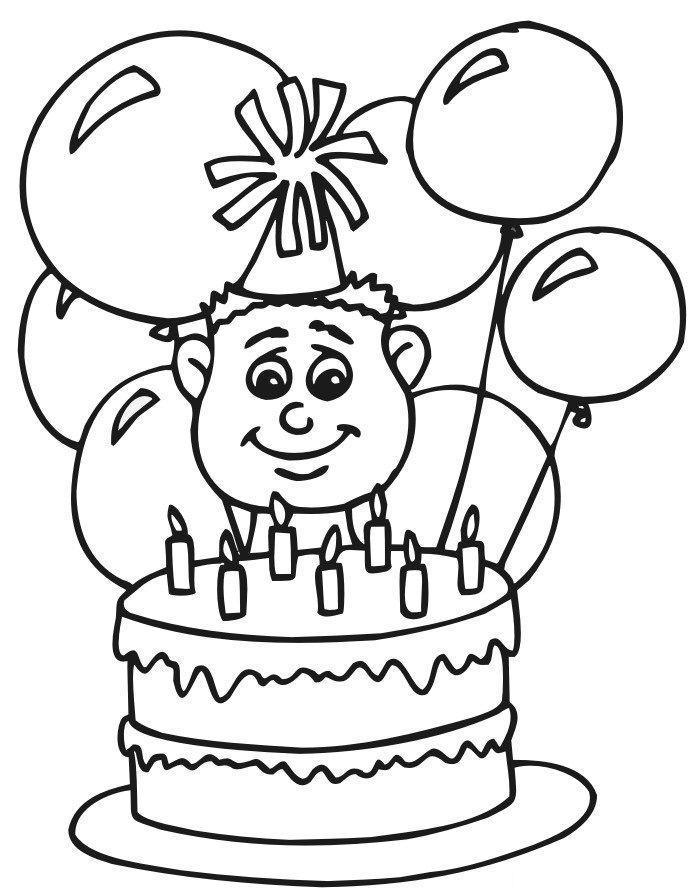 Desenho de aniversário para colorir - aniversário Desenho de aniversário - aniversário para colorir e imprimir grátis. Atividade infantil