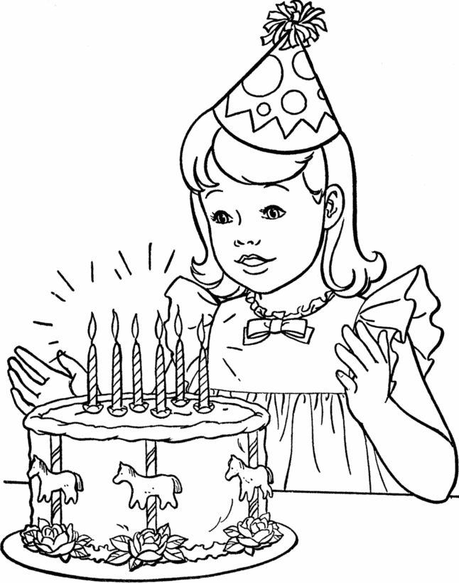 Desenho de aniversário para colorir - aniversário Desenho de aniversário - aniversário para colorir e imprimir grátis. Atividade infantil
