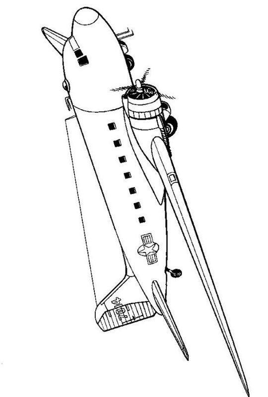 Desenho de aviões para colorir - aviões