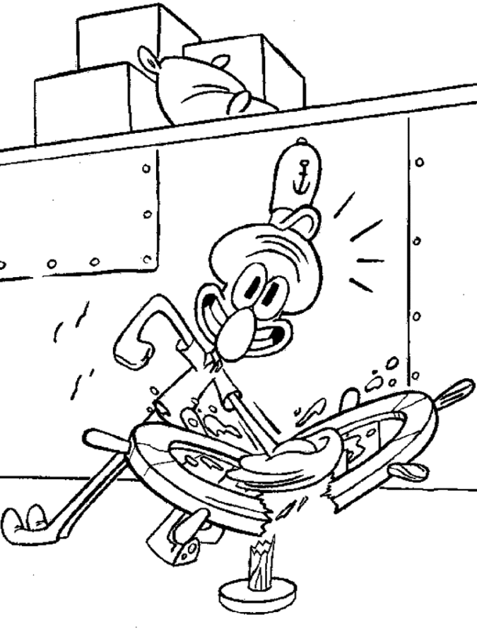 Desenho de bob esponja para colorir - bob esponja