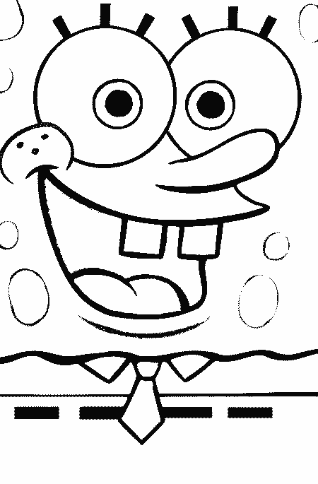 Desenho de bob esponja para colorir - bob esponja