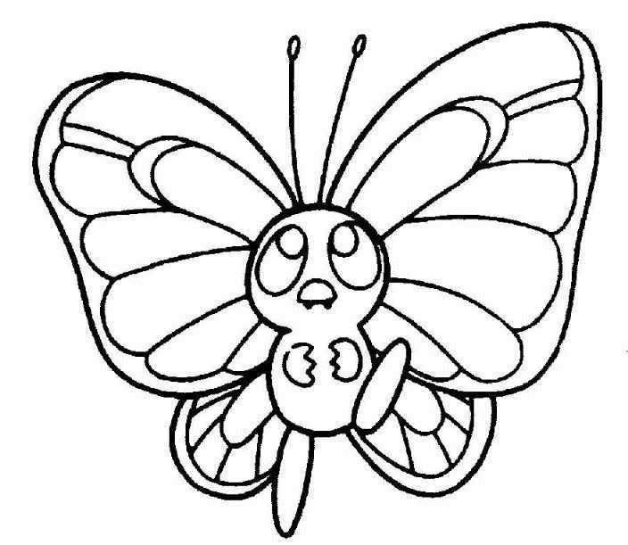 Desenho de borboletas para colorir - borboletas Desenho de borboletas - borboletas para colorir e imprimir grátis. Atividade infantil