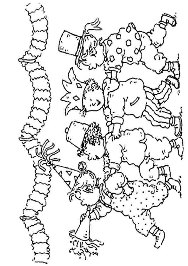 Desenho de carnaval para colorir - carnaval