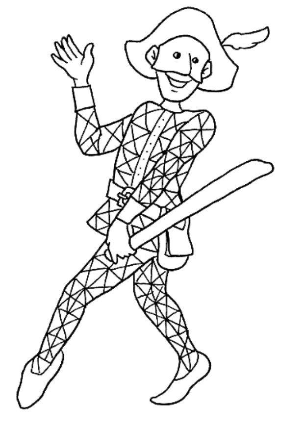 Desenho de carnaval para colorir - carnaval