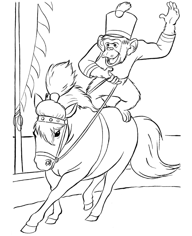 Desenho de circo para colorir - circo