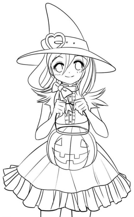 Desenho de anime para colorir - anime
