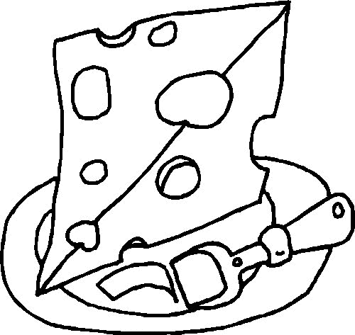 Desenho de comida para colorir - comida