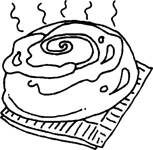 Desenho de comida para colorir - comida