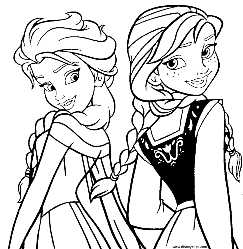 Desenho de frozen para colorir - frozen