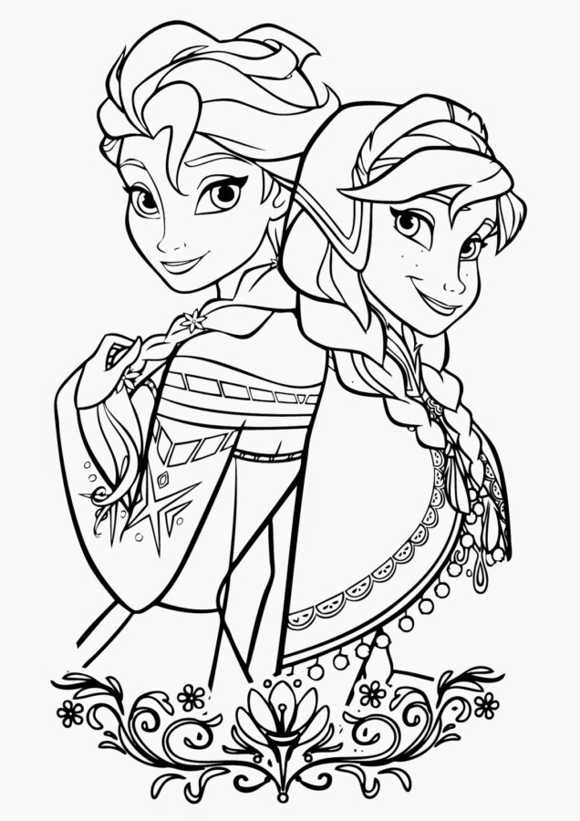 Desenho de frozen para colorir - frozen