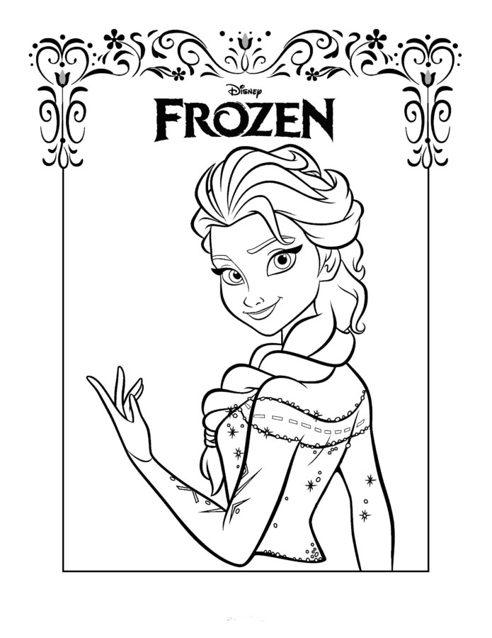 Desenho de frozen para colorir - frozen
