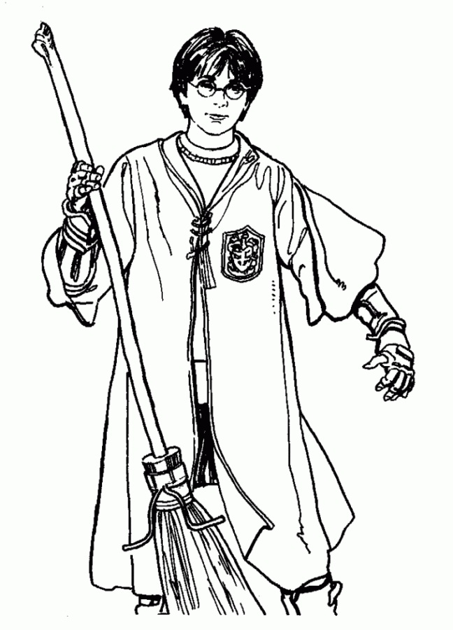 Desenho de harry potter para colorir - harry potter Desenho de harry potter - harry potter para colorir e imprimir grátis. Atividade infantil