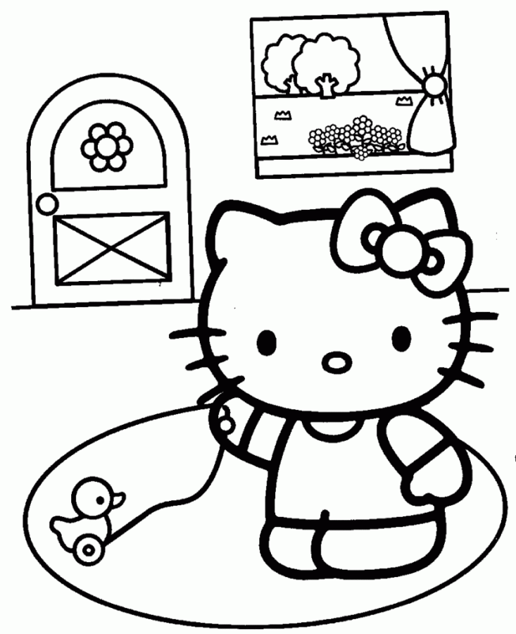 Desenho de hello kitty para colorir - hello kitty Desenho de hello kitty - hello kitty para colorir e imprimir grátis. Atividade infantil