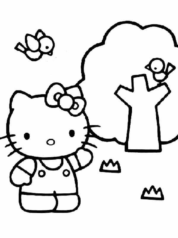 Desenho de hello kitty para colorir - hello kitty Desenho de hello kitty - hello kitty para colorir e imprimir grátis. Atividade infantil
