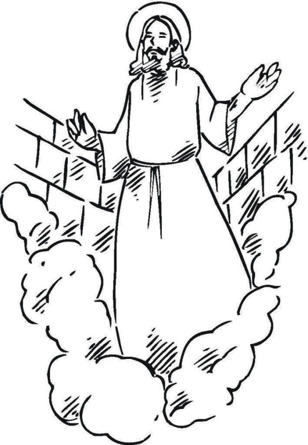 Desenho de jesus para colorir - jesus