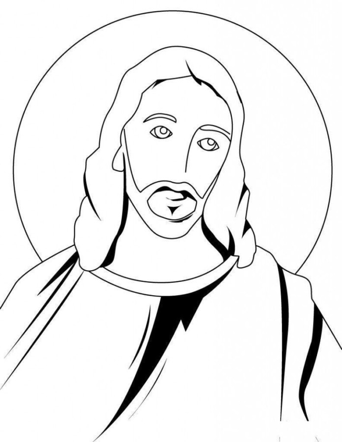 Desenho de jesus para colorir - jesus