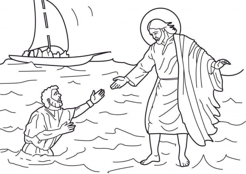 Desenho de jesus para colorir - jesus