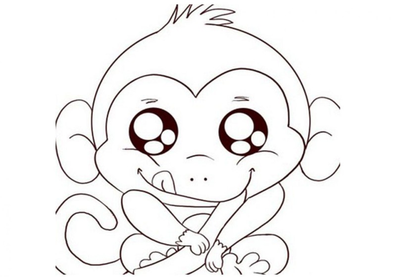 Desenho de macacos para colorir - macacos