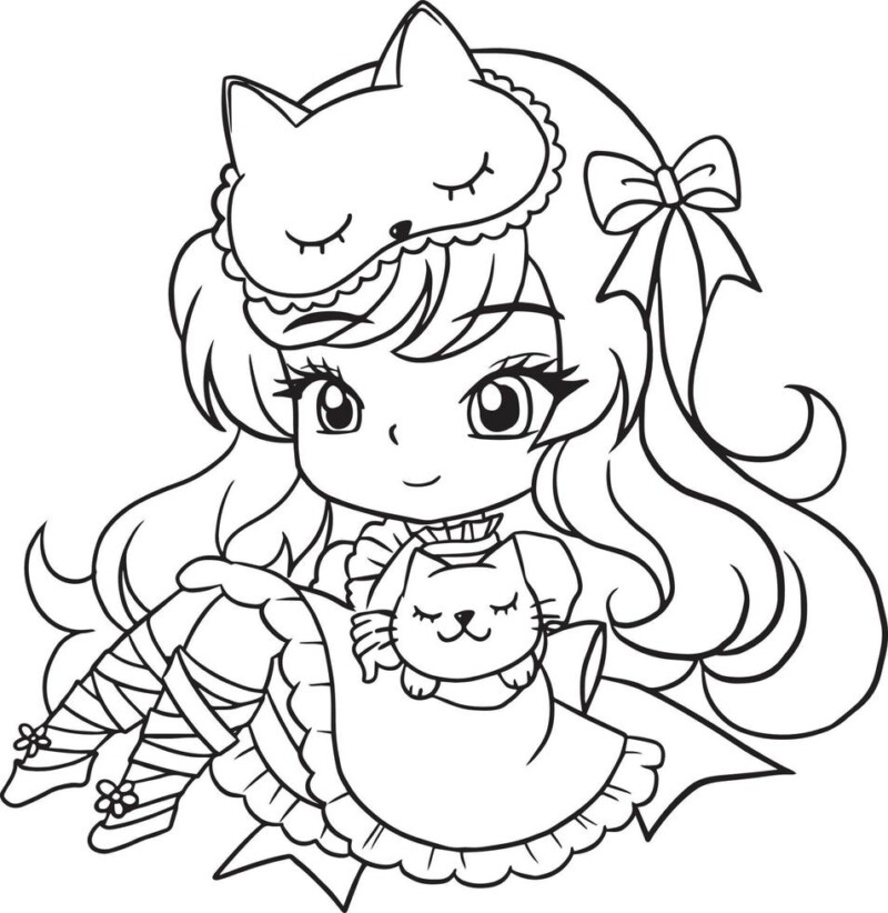 Desenho de meninas para colorir - meninas
