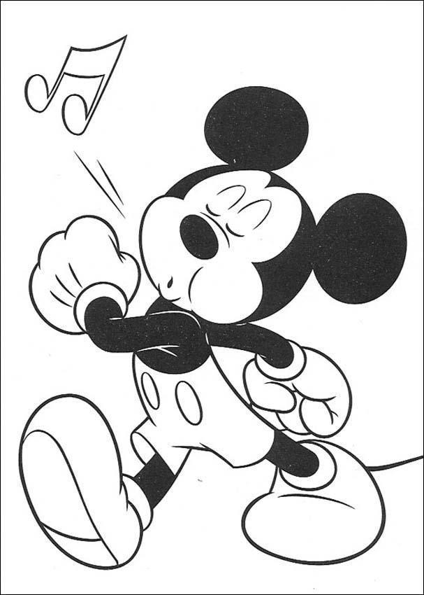 Desenho de mickey para colorir - mickey
