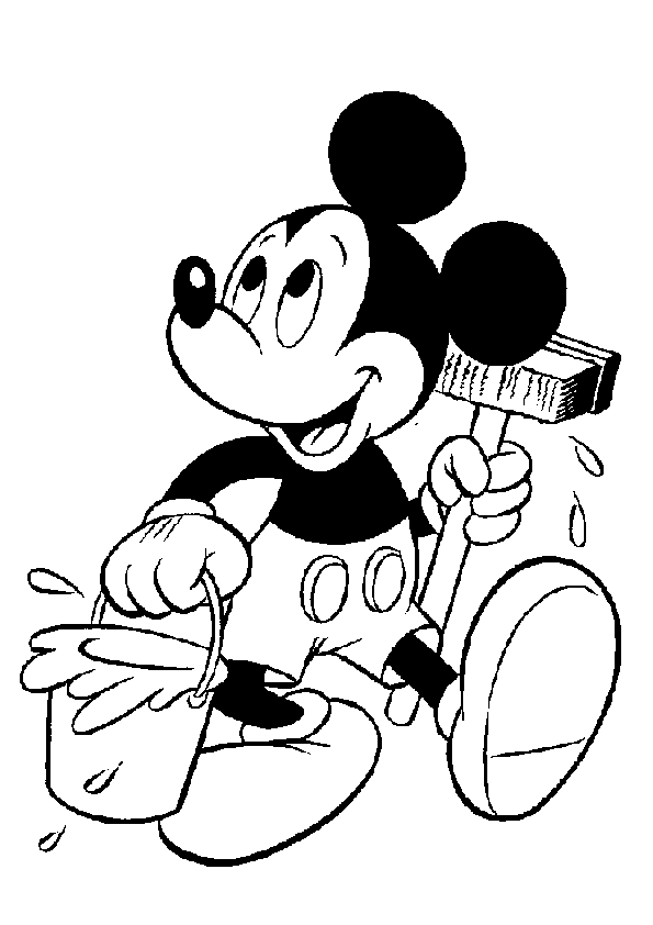 Desenho de mickey para colorir - mickey