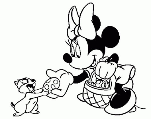 Desenho de minnie para colorir - minnie