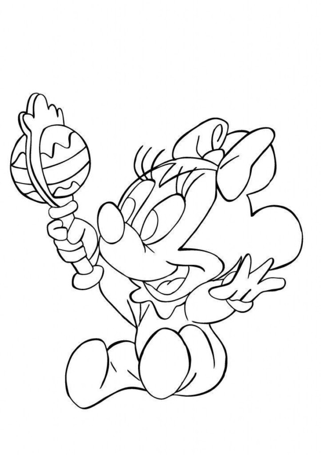 Desenho de minnie para colorir - minnie