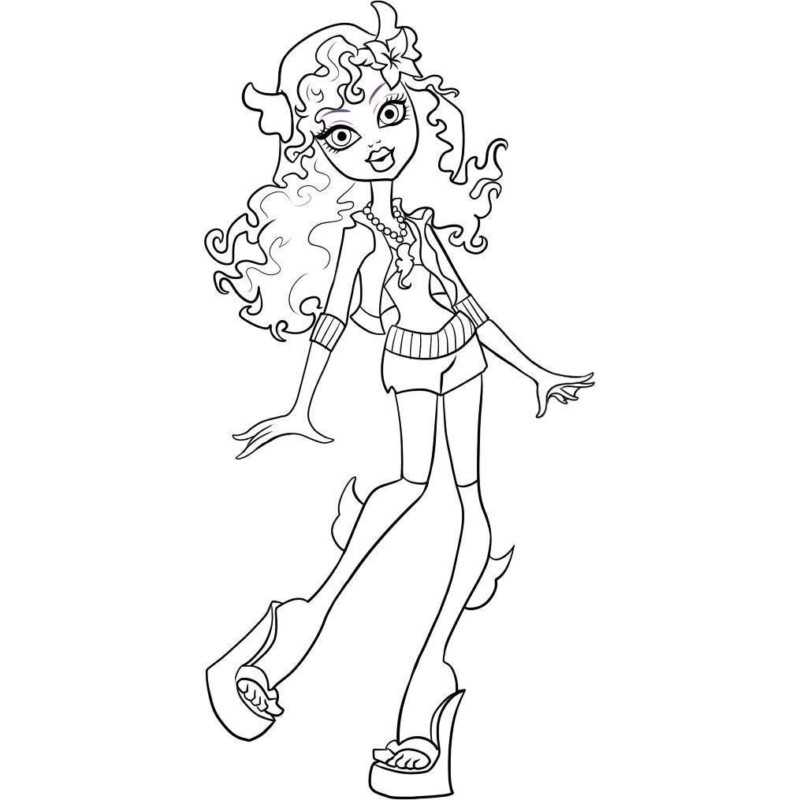 Desenho de monster high para colorir - monster high
