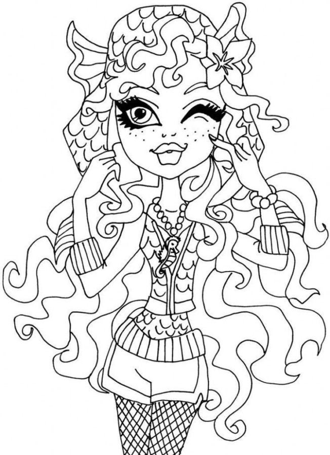Desenho de monster high para colorir - monster high