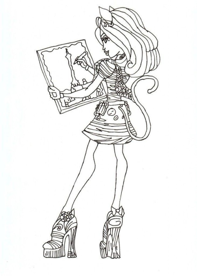 Desenho de monster high para colorir - monster high