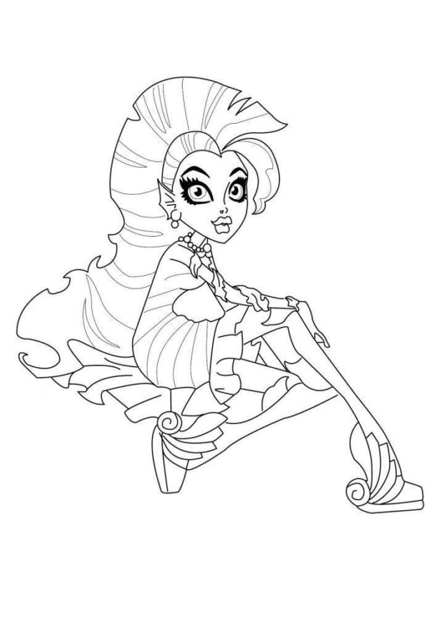 Desenho de monster high para colorir - monster high Desenho de monster high - monster high para colorir e imprimir grátis. Atividade infantil