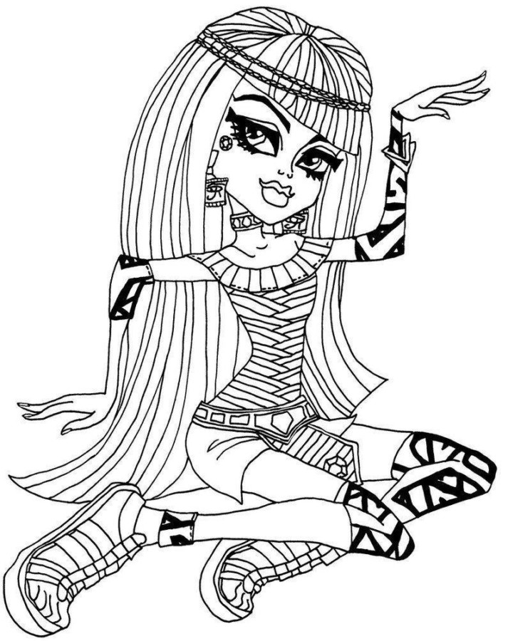 Desenho de monster high para colorir - monster high Desenho de monster high - monster high para colorir e imprimir grátis. Atividade infantil