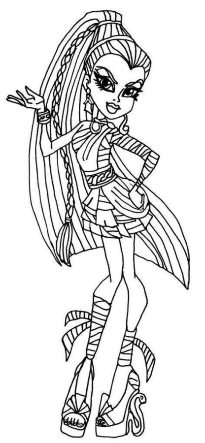 Desenho de monster high para colorir - monster high Desenho de monster high - monster high para colorir e imprimir grátis. Atividade infantil
